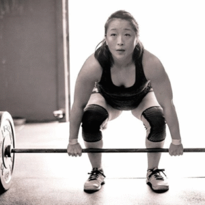 katy johnson coaching in crossfit gym